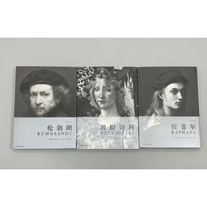 Rare Art book collection: Rembrandt, Botticelli, Raphael, Chinese Edition